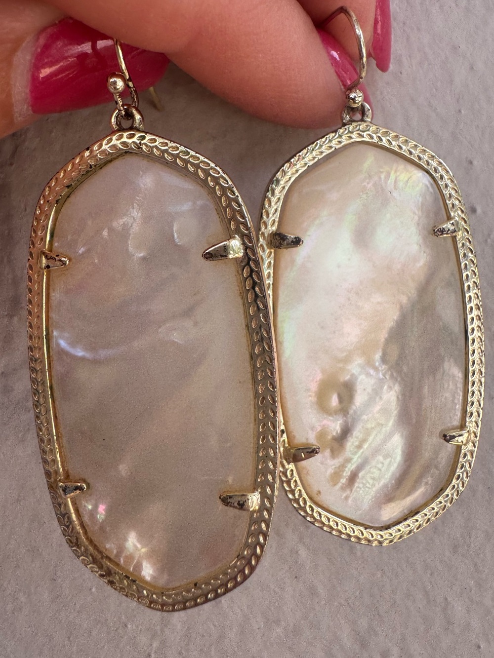 Kendra Scott Danielle Gold & Ivory Mother of Pearl Earrings